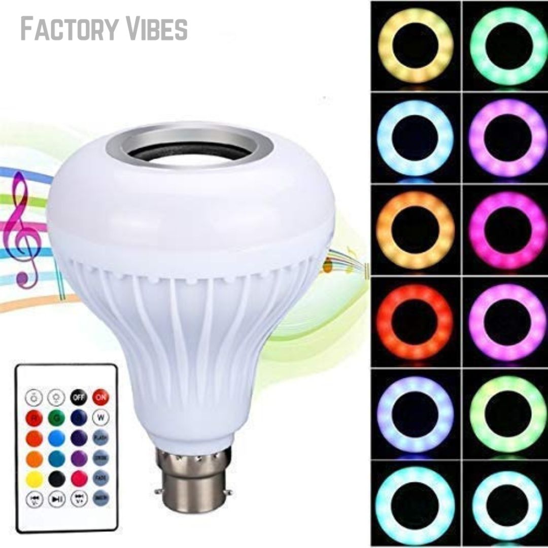 Remote Control Bulb with Bluetooth Speaker