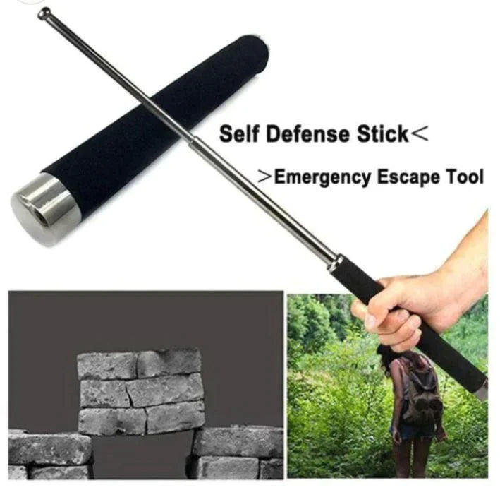 SELF DEFENSE STICK (HEAVY METAL AND EXTENDABLE) (4.9 ⭐⭐⭐⭐⭐ 59,330 REVIEWS)