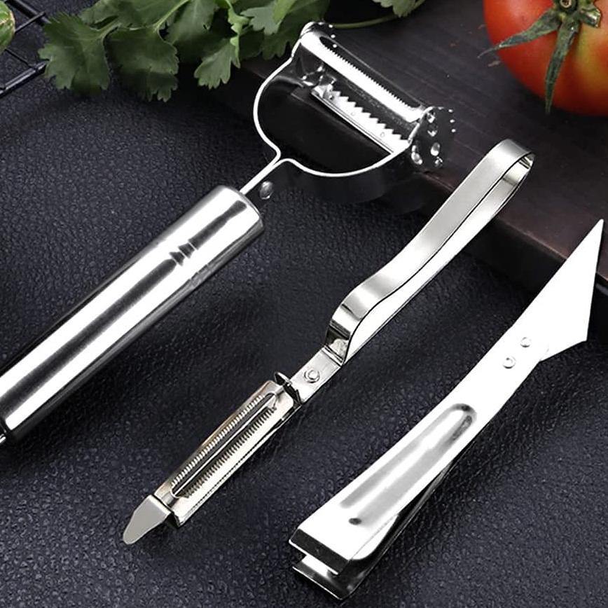 Stainless Steel Multi-function Vegetable Peelers (3 Pcs)