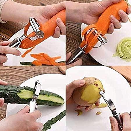 Stainless Steel Multi-function Vegetable Peelers (3 Pcs)