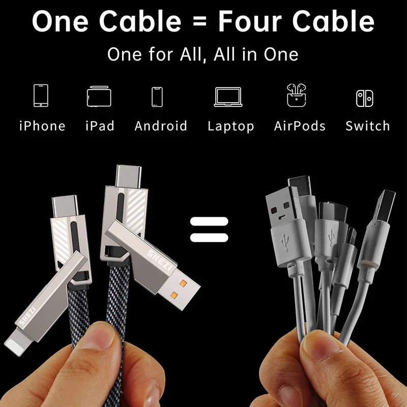 4 in 1 All in One Charging Cable