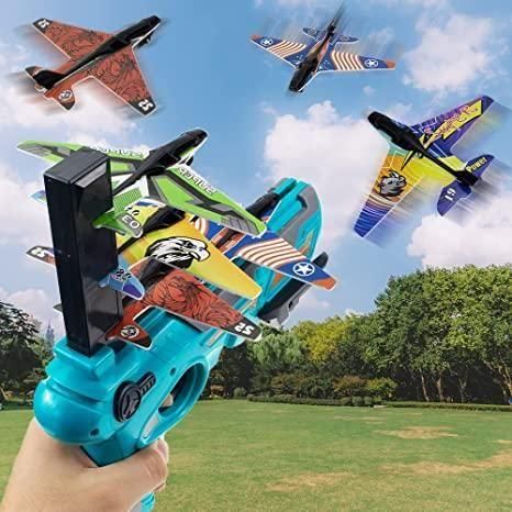 Airplane Launcher Toy Gun with Foam Glider (50% OFF TODAY)