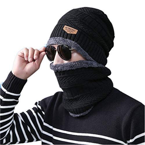 Woolen Cap with Neck Muffler / Neck warmer Free Size (Multi Color)