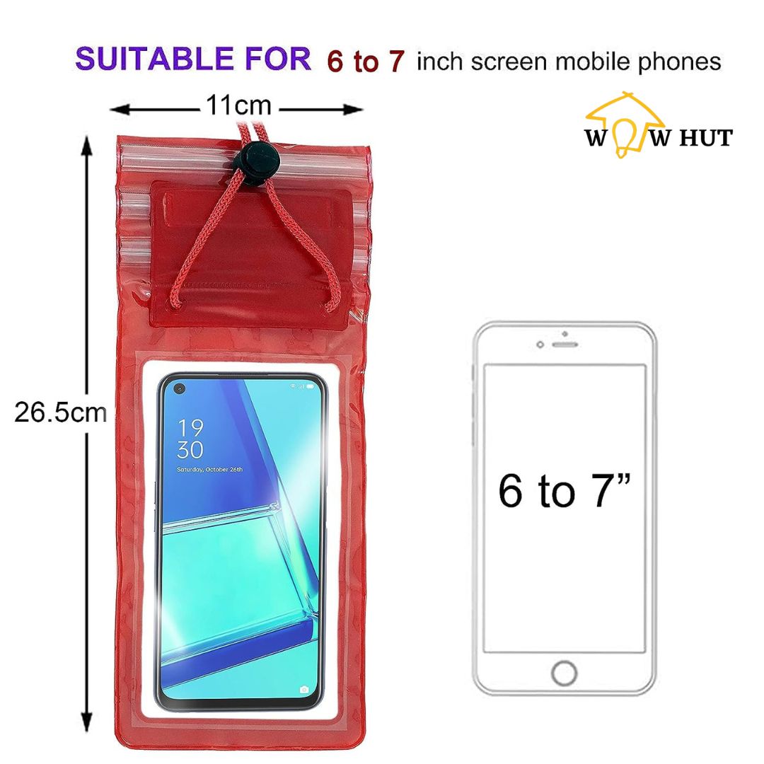 Universal Transparent Waterproof Case for Phone (Pack of 5)