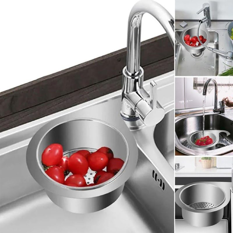 Stainless Steel Sink Strainer Basket (for Lifetime Use)