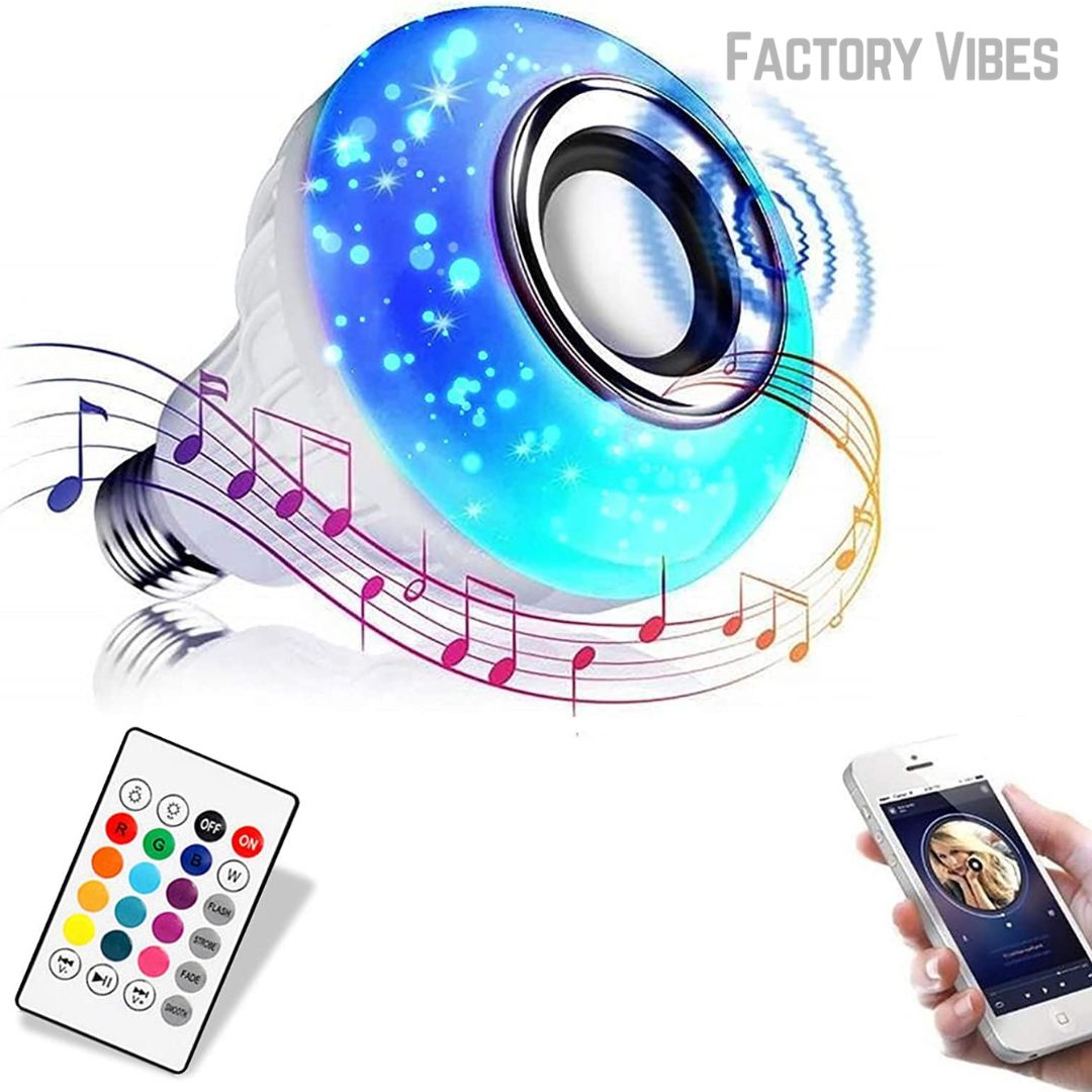 Remote Control Bulb with Bluetooth Speaker