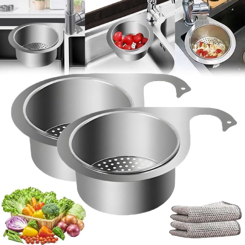 Stainless Steel Sink Strainer Basket (for Lifetime Use)