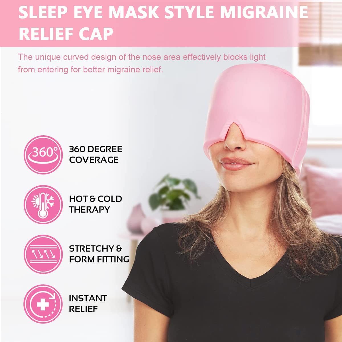 EasyRelief ™ REUSABLE HEADACHE RELIEF MASK