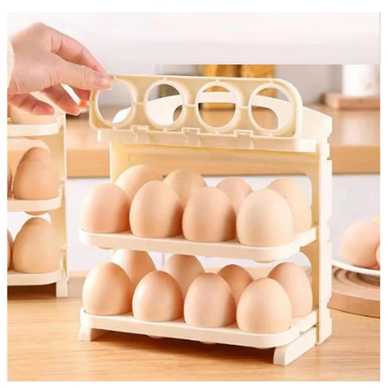 Foldable Egg Tray 24 Grid Egg Storage Box