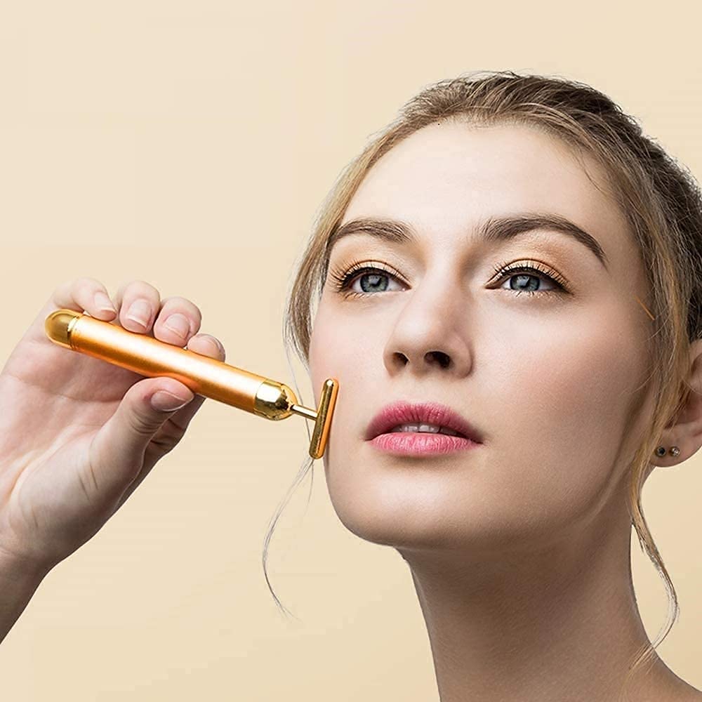 24K Gold Plated Face Massager