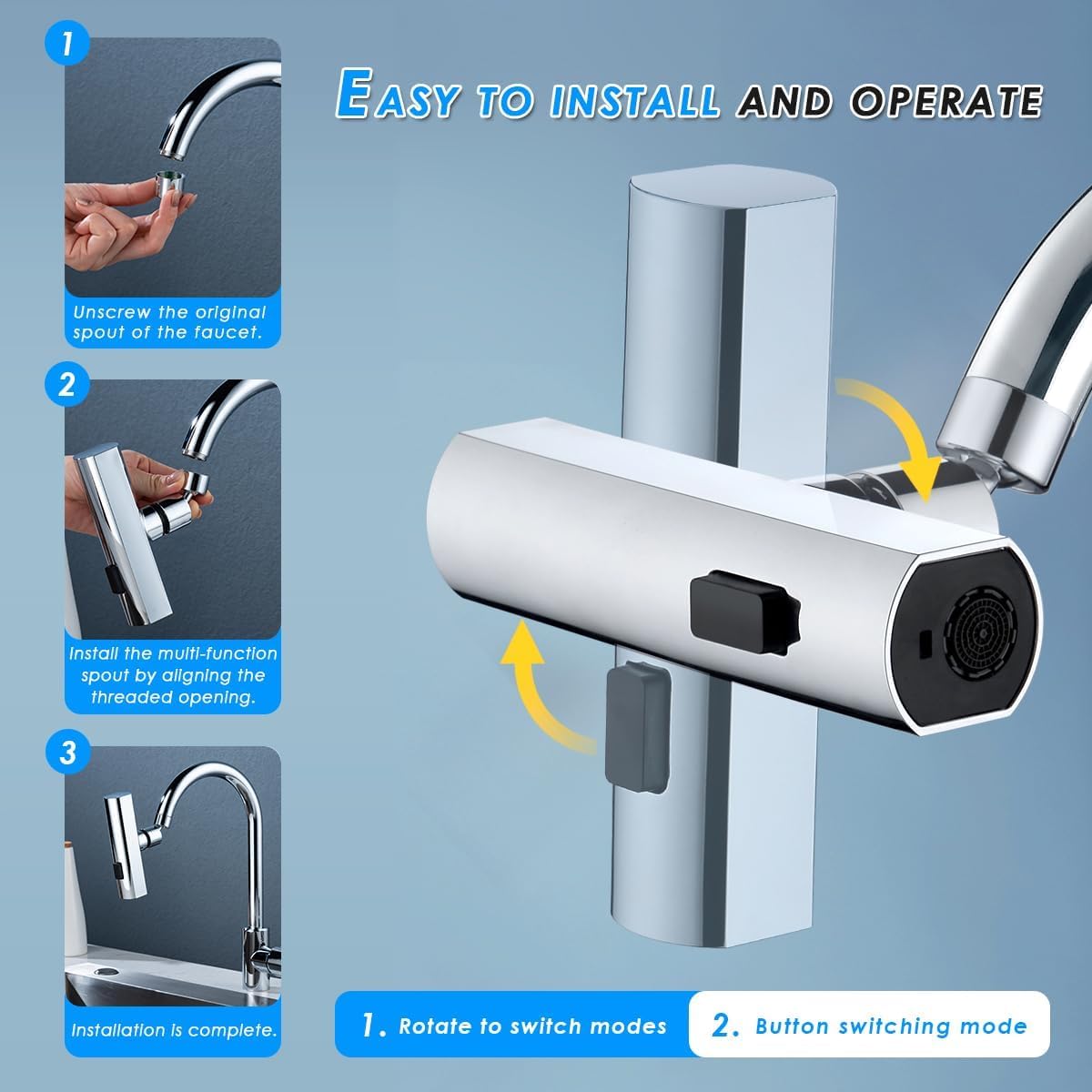 4 in 1 360° Kitchen Faucet