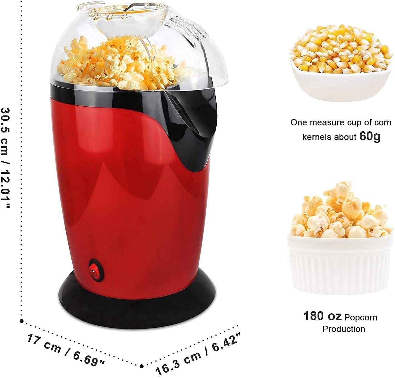 Oil Free Pop Corn & Snacks Maker