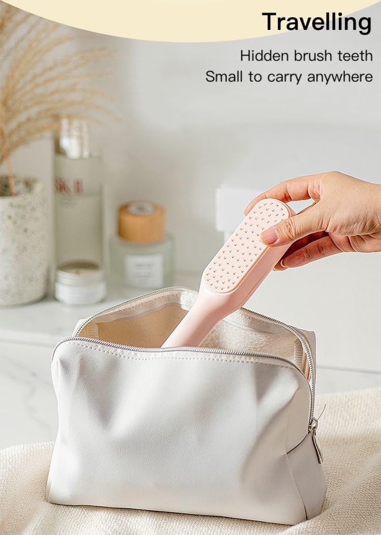 Self Cleaning Hair Brush - Clean Hair with One Pull