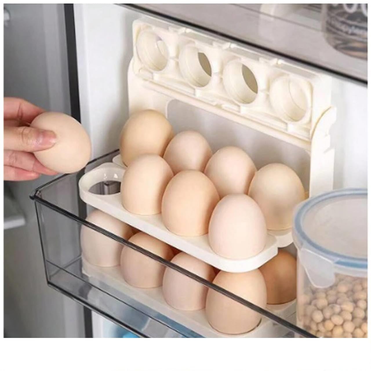 Foldable Egg Tray 24 Grid Egg Storage Box