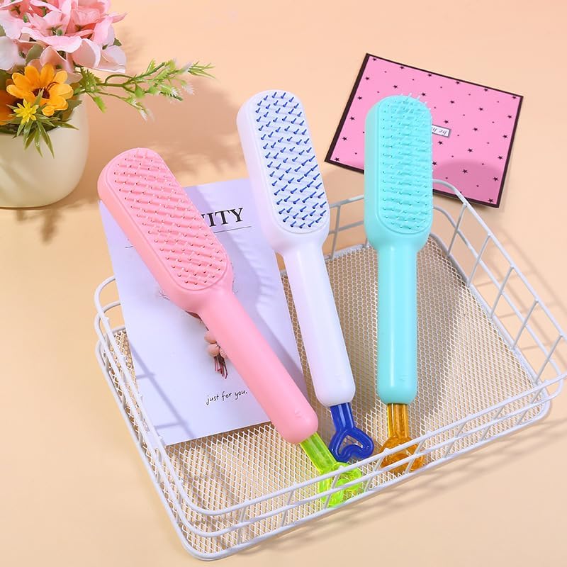 Self Cleaning Hair Brush - Clean Hair with One Pull