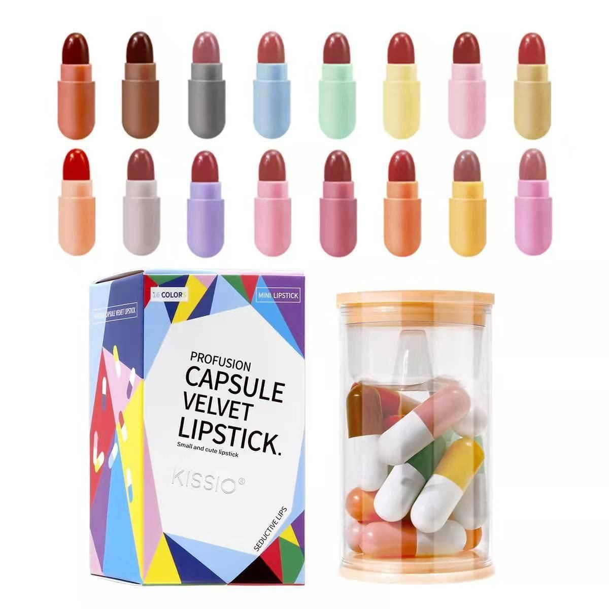 Mini Pills Lipstick Set- Pack Of 16