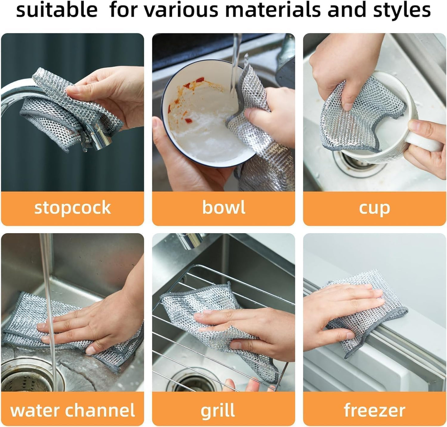 Multifunctional Non-Scratch Wire Dish Cloth (BUY 5 GET 5 FREE)