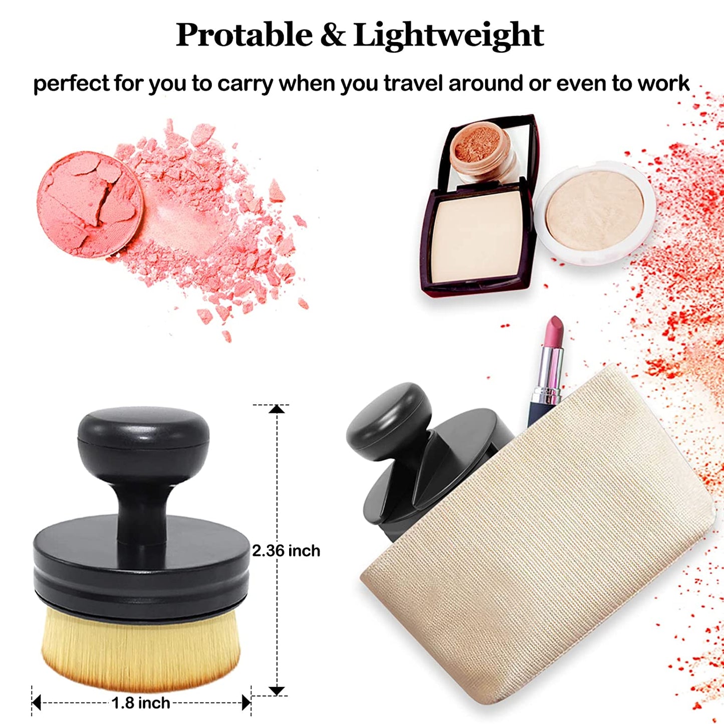 Foundation Makeup Brush ( With Stand )