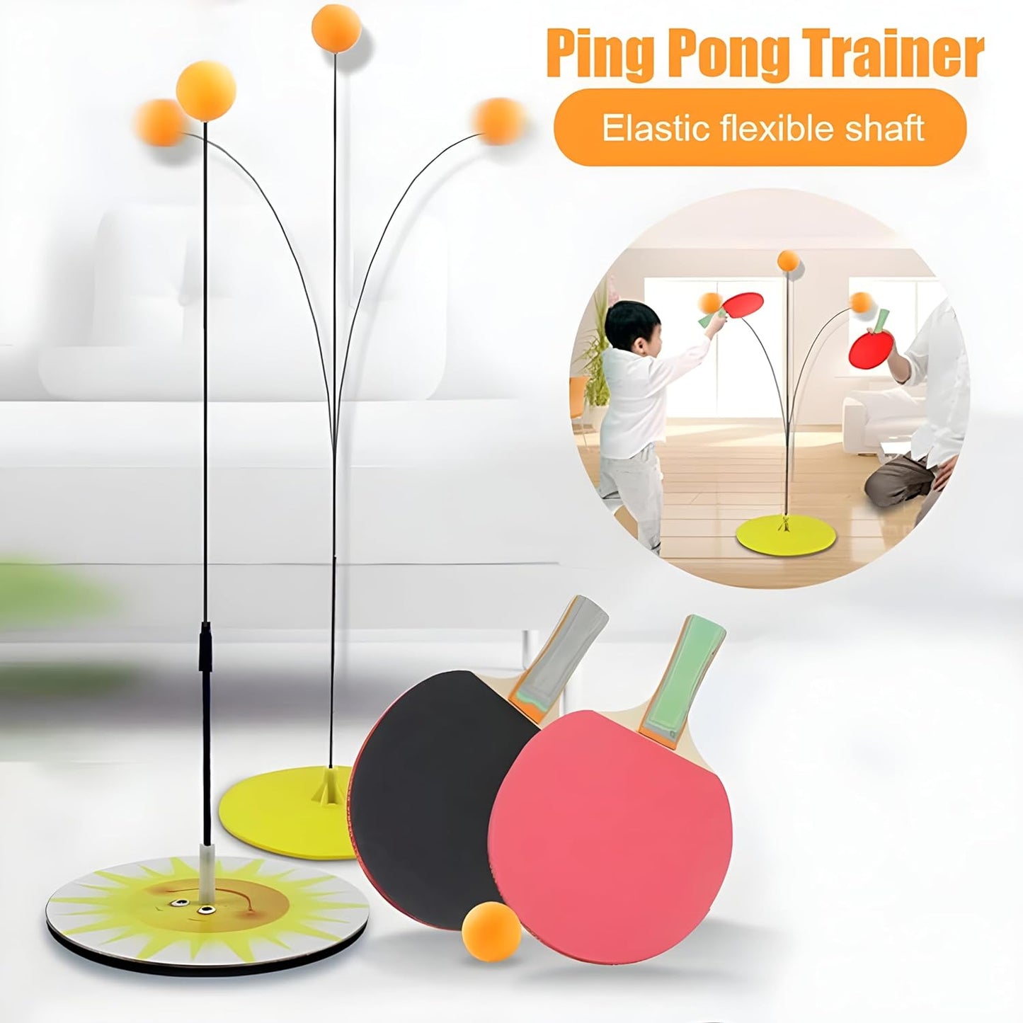 Table Tennis Trainer Kit for Kids & Adults