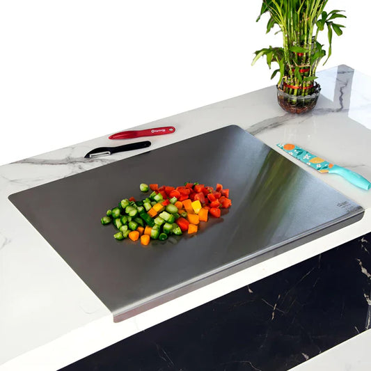 Stainless Steel Chopping Board & Kitchen Countertop 35x31cm (Original Big Size)