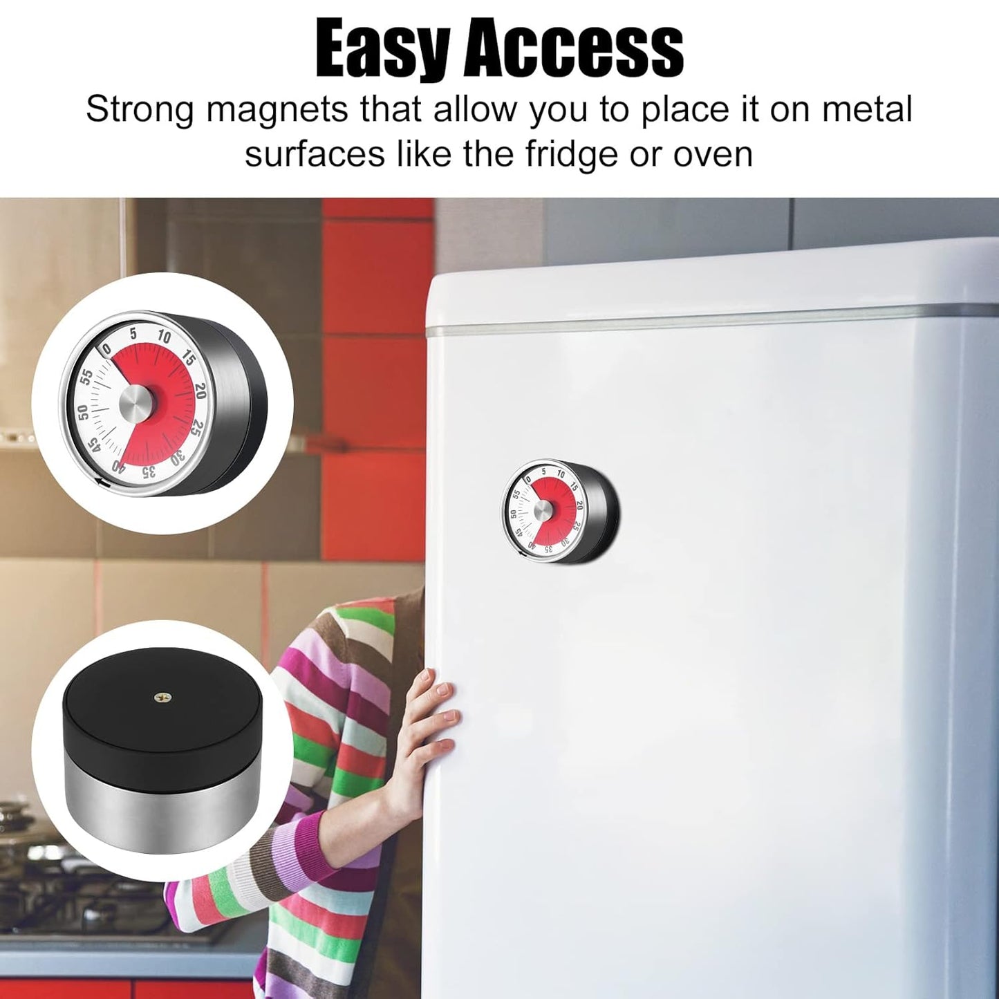 Magnetic Visual Kitchen Timer