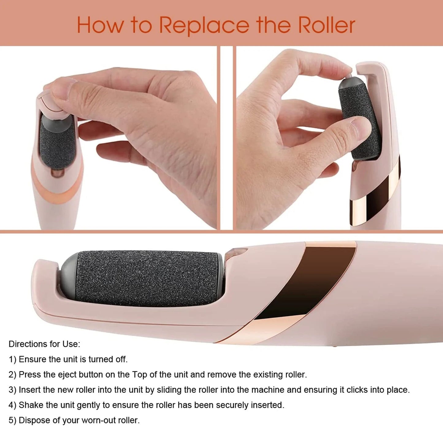 PediLux™  Rechargeable Callus & Dead Skin Remover