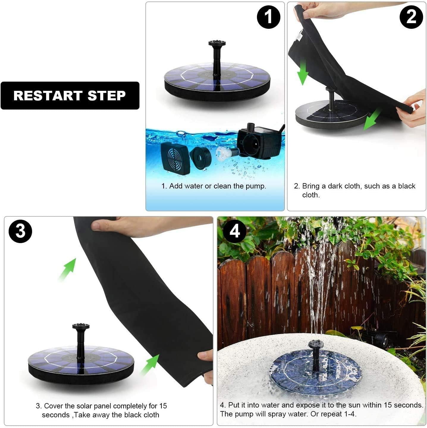 Solar Water Fountain