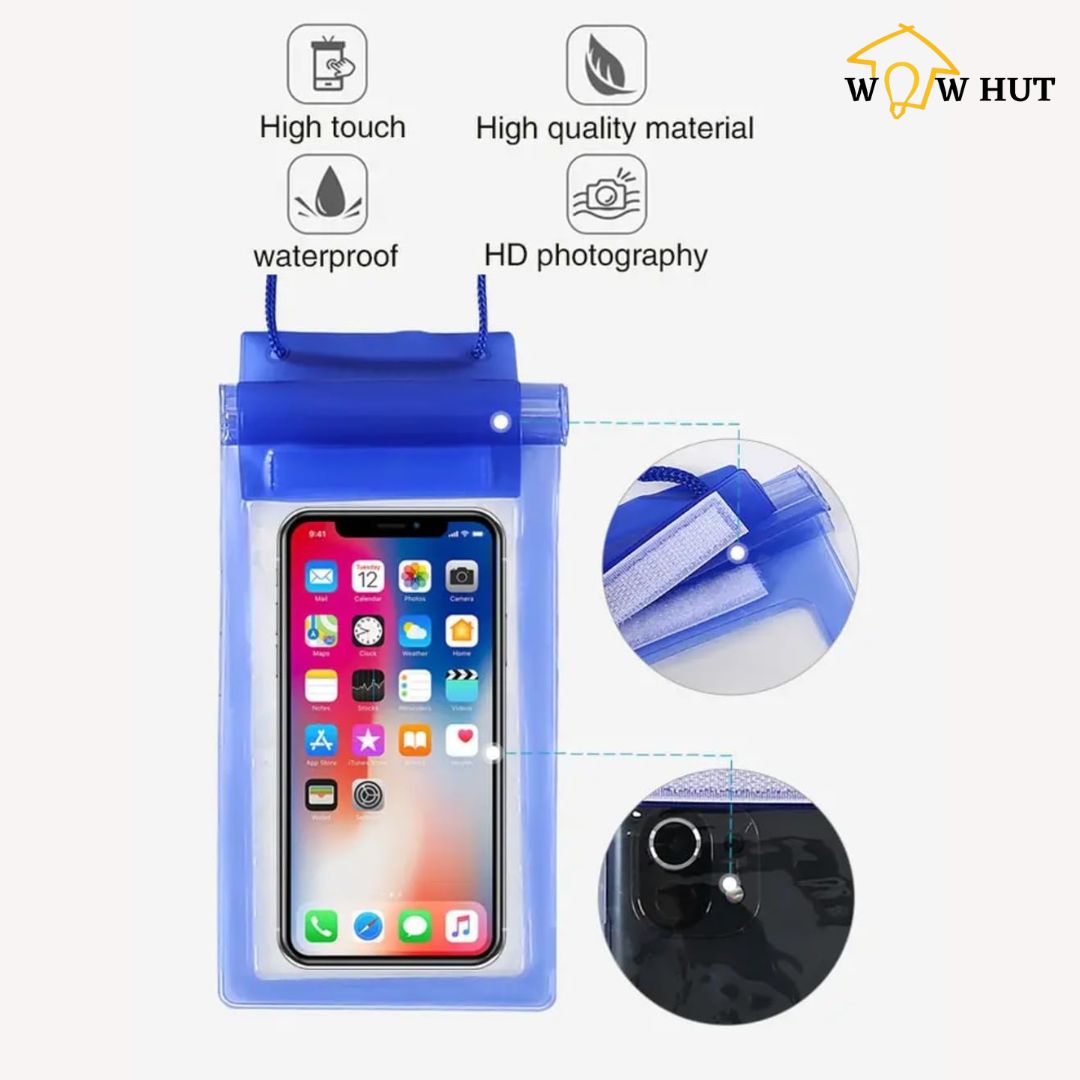 Universal Transparent Waterproof Case for Phone (Pack of 5)