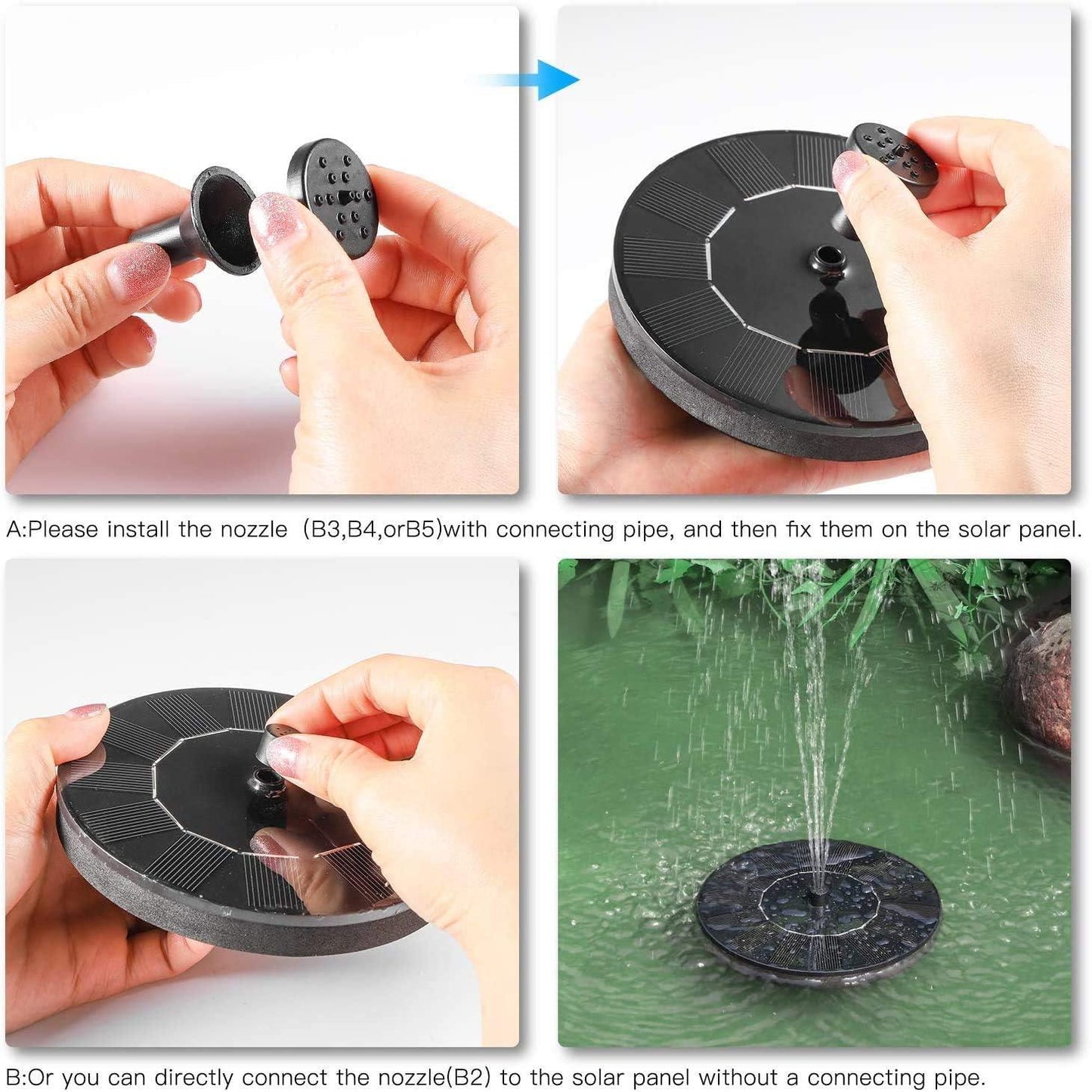 Solar Water Fountain