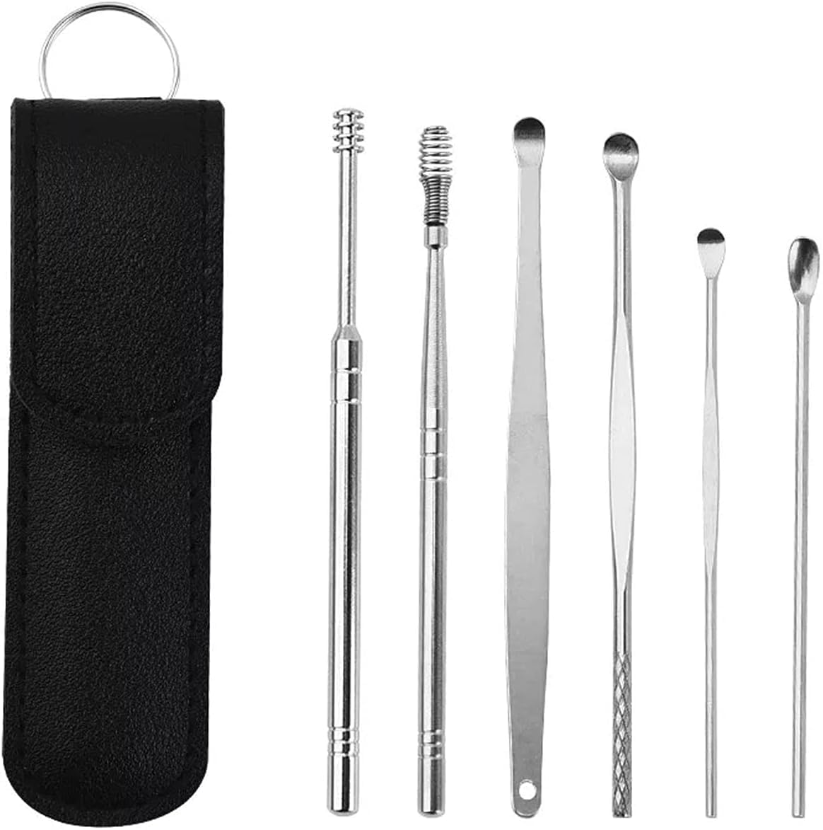 Reusable 6-Piece Ear Cleaner Tool Set with Storage Box