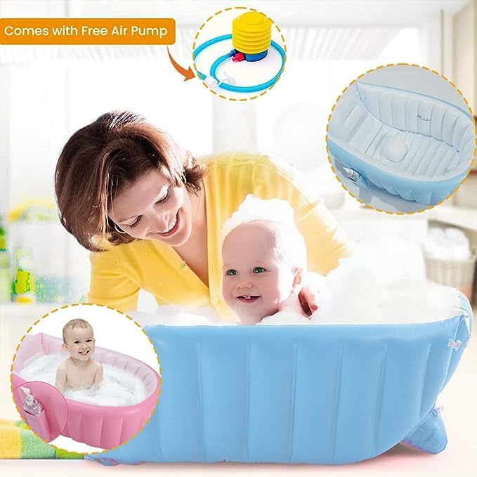 Inflatable Baby Bath Tub for (0-5 Year) Kids