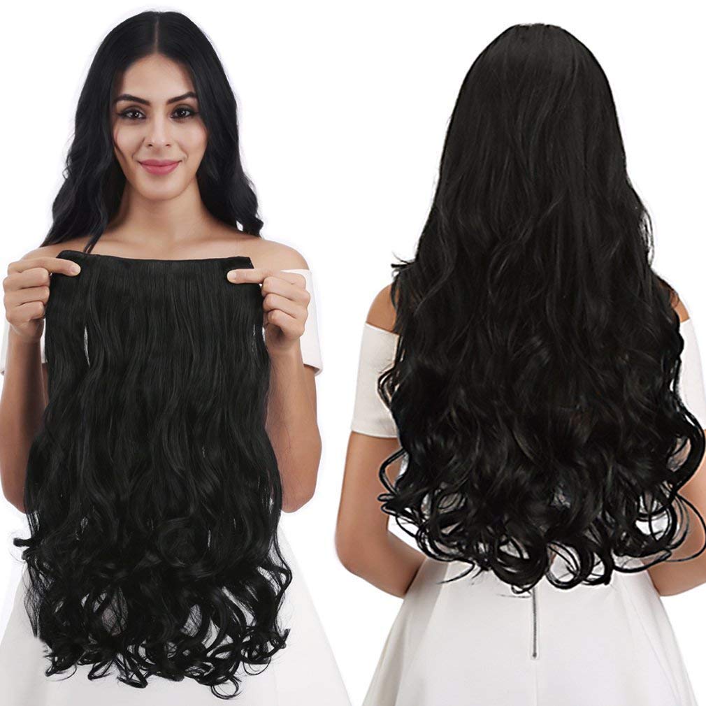 Hair Extension 5 Clips (24 inch) Straight/Curly