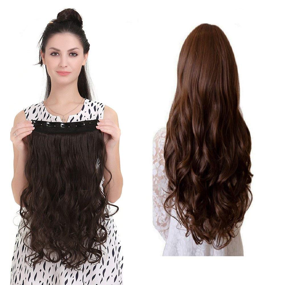 Hair Extension 5 Clips (24 inch) Straight/Curly