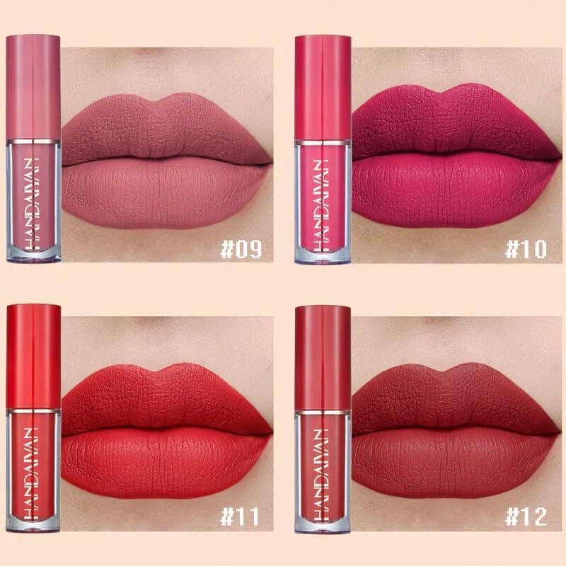 HANDAIYAN Lipstick Set of 12 Matte Velvet Mini Liquid Lipsticks