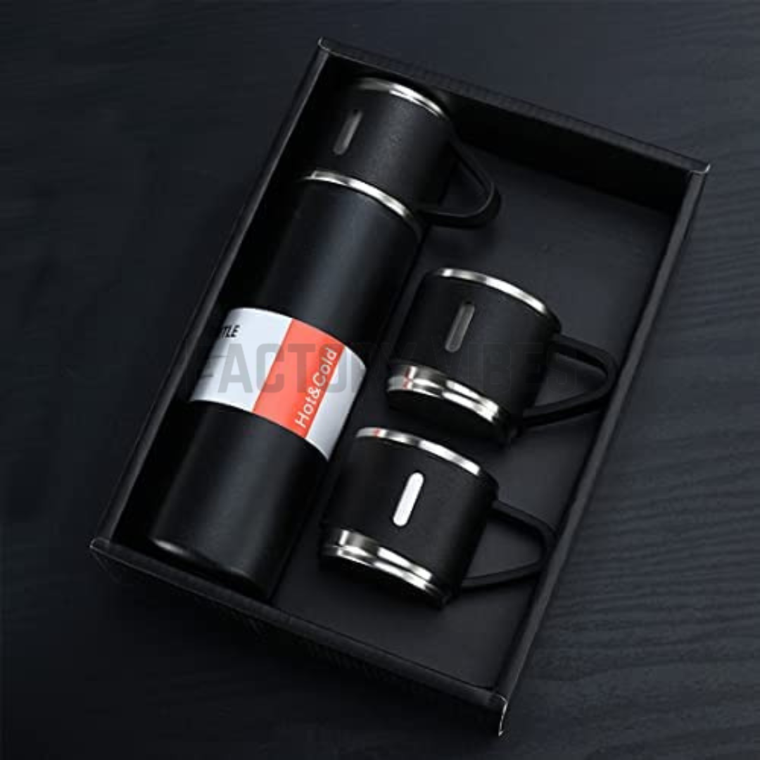 PORTABLE FLASK (Hot & Cold Both) With 3 Cups