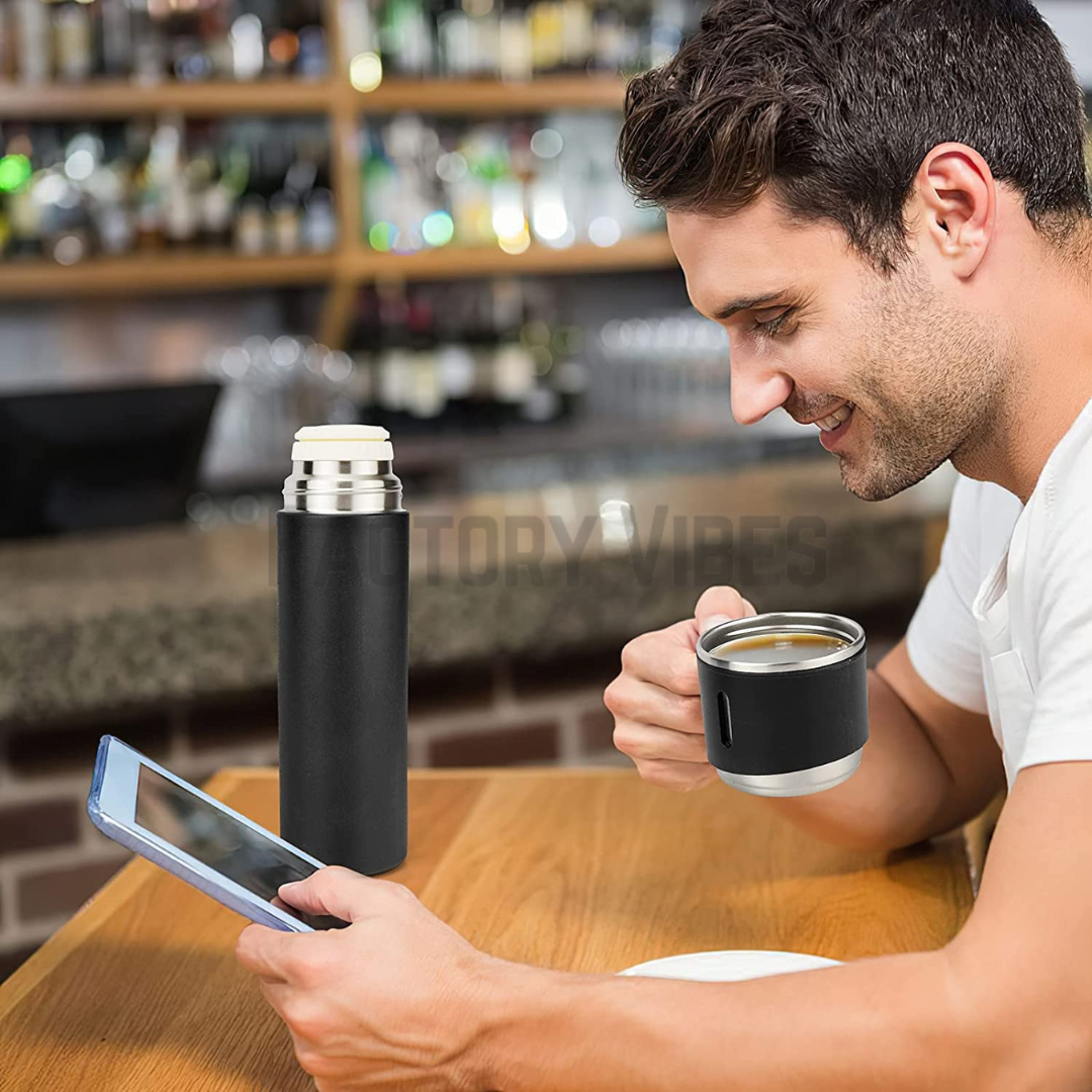 PORTABLE FLASK (Hot & Cold Both) With 3 Cups