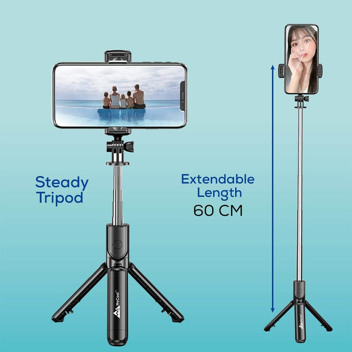 3 in 1 Selfie Stick - Tripod With Led Light