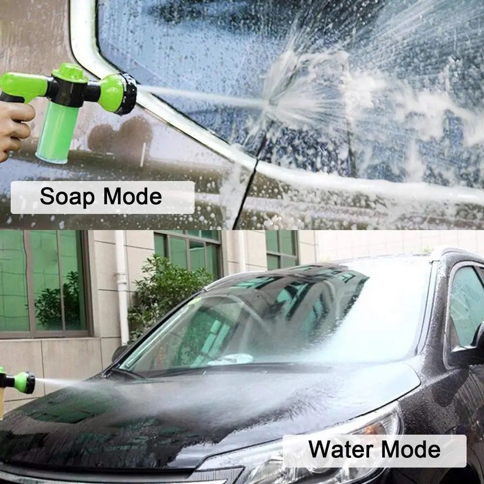 8 Mode Water Spray Gun With Soap Dispenser