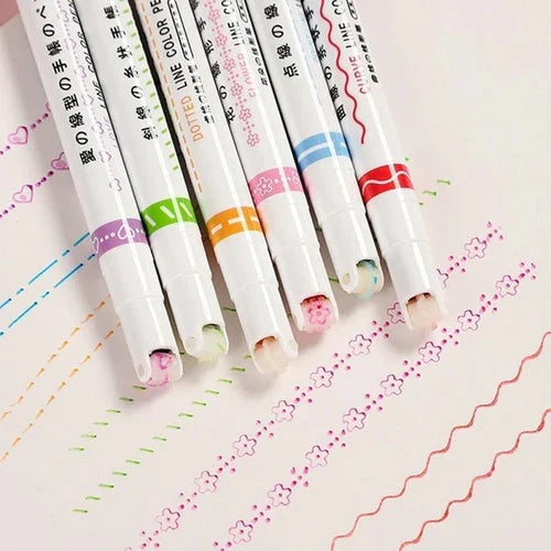 Outline Curve highlighter Pen