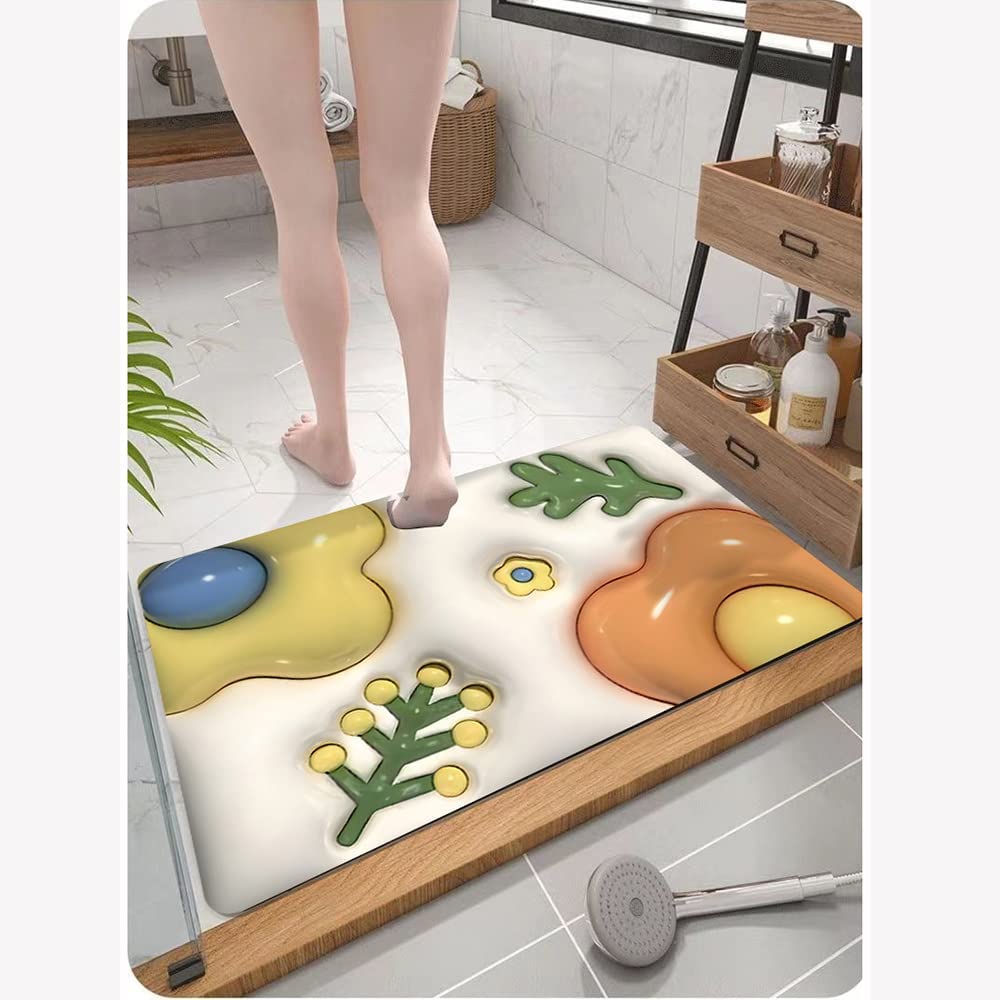 3D Water Absorbing Non-Slip Mat (Mixed Color)