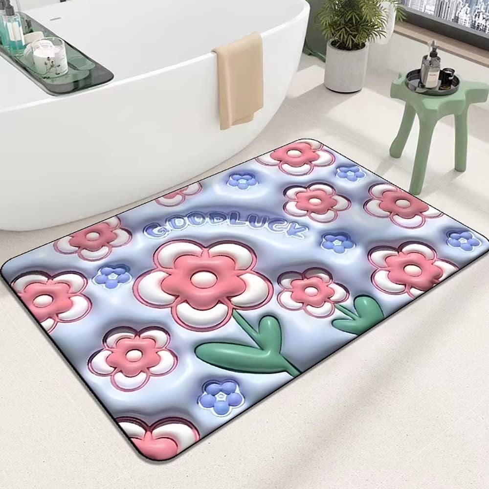 3D Water Absorbing Non-Slip Mat (Mixed Color)