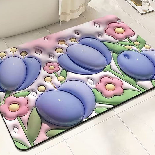 3D Dish Water Absorbing Mat (Mixed Color)