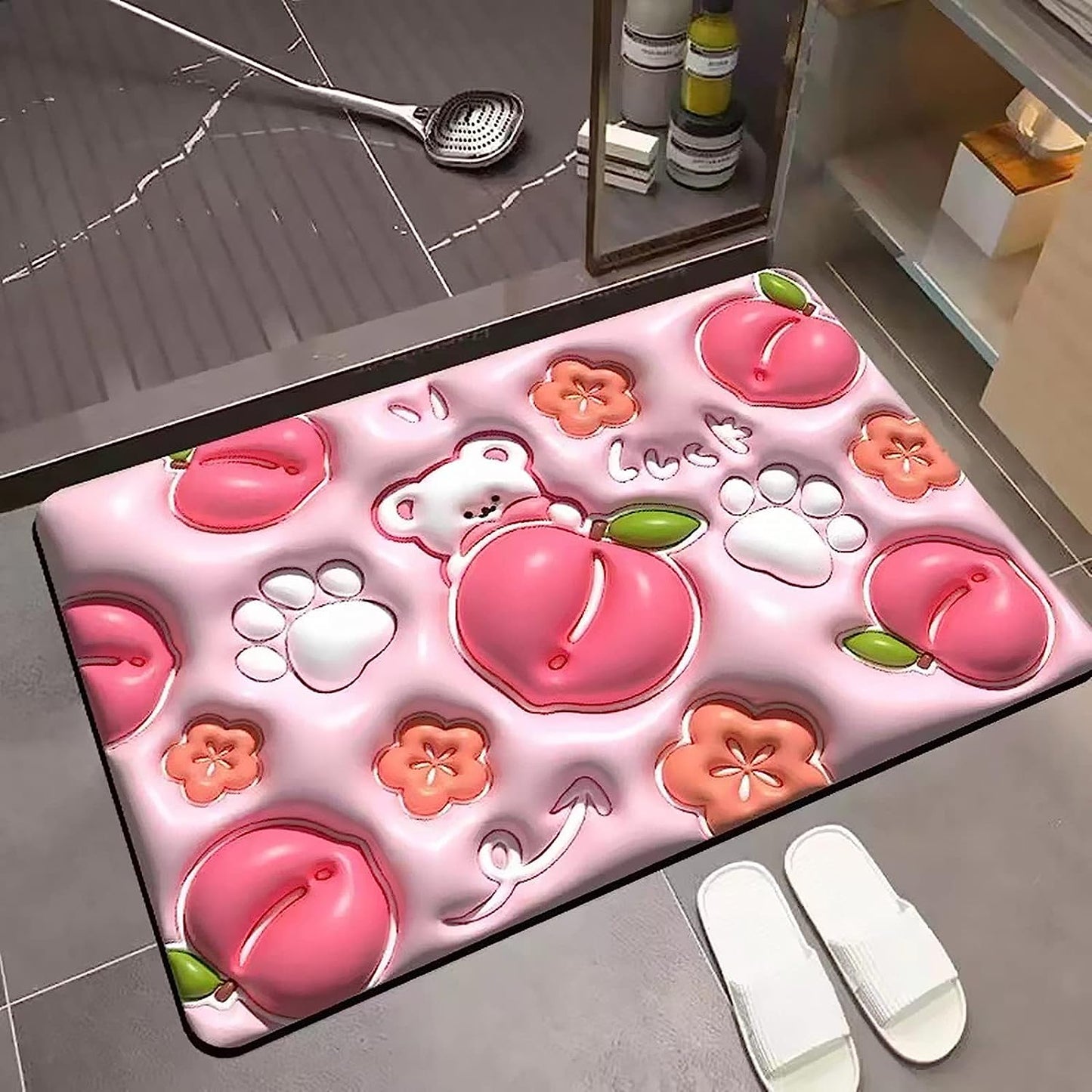 3D Water Absorbing Non-Slip Mat (Mixed Color)