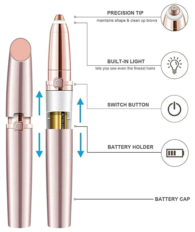 Glamify™ Eyebrow & Face Precision Trimmer