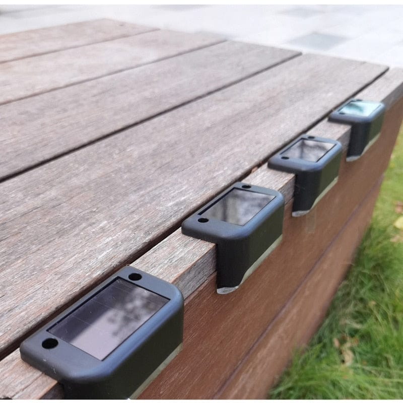 Luminex™ Solar Stair Lights : Auto Rechargeable & Light Up