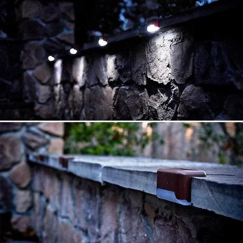 Luminex™ Solar Stair Lights : Auto Rechargeable & Light Up