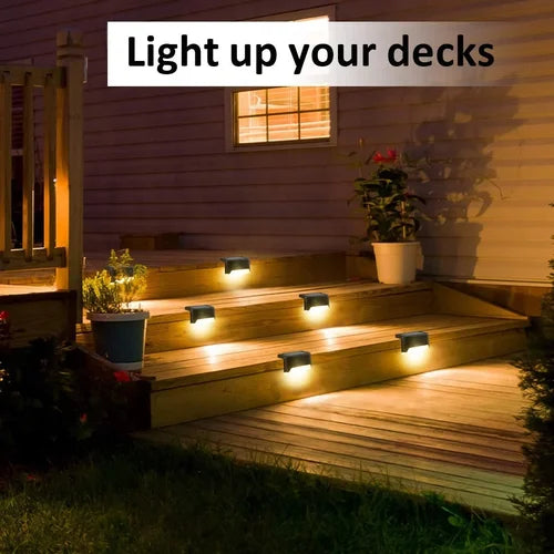 Luminex™ Solar Stair Lights : Auto Rechargeable & Light Up