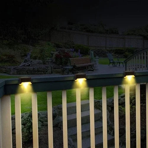 Luminex™ Solar Stair Lights : Auto Rechargeable & Light Up