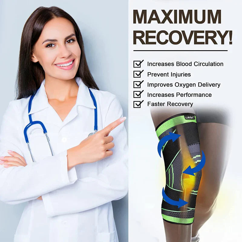 3D Compression Knee Sleeves for Men and Women