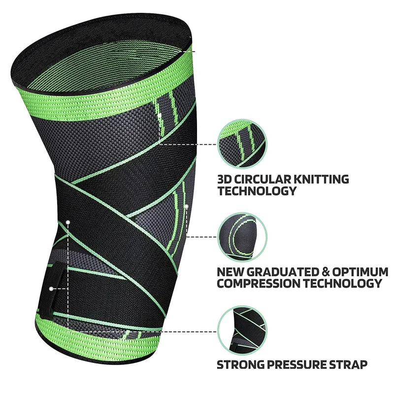 3D Compression Knee Sleeves for Men and Women